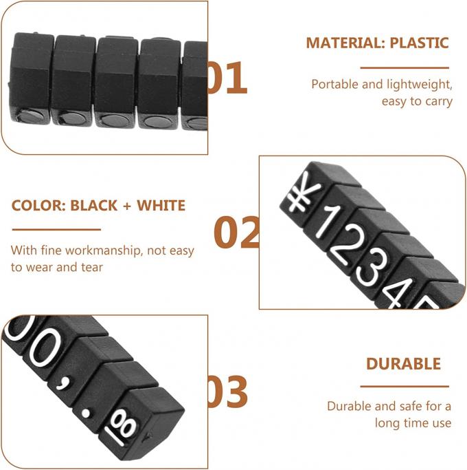 5×3mm ABS jewellery cube display - side view