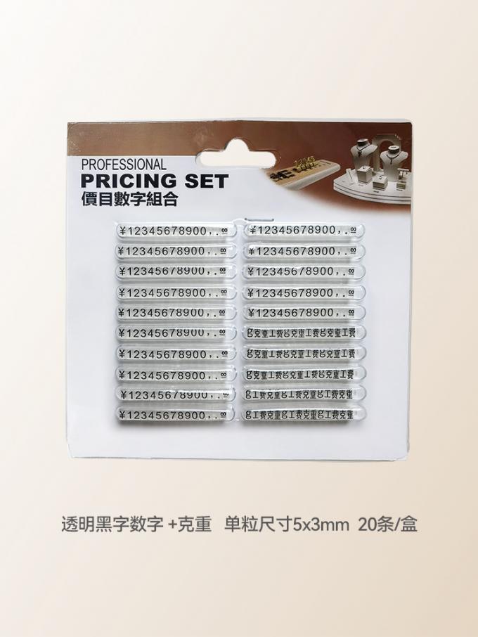 5×3mm ABS jewellery cube display packaging